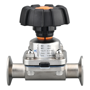 Manual sterile diaphragm valve