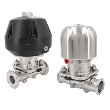 Pneumatic sterile diaphragm valve