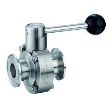 Manual quick installation butterfly valve