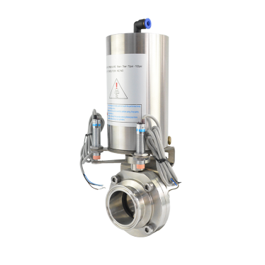 Pneumatic butterfly valve (+switch position feedback)