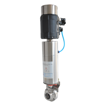 Regulating pneumatic butterfly valve