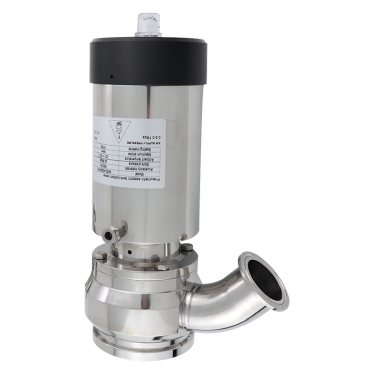 Pneumatic sterile tank bottom valve