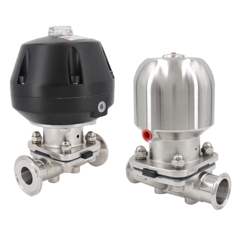 Pneumatic sterile diaphragm valve