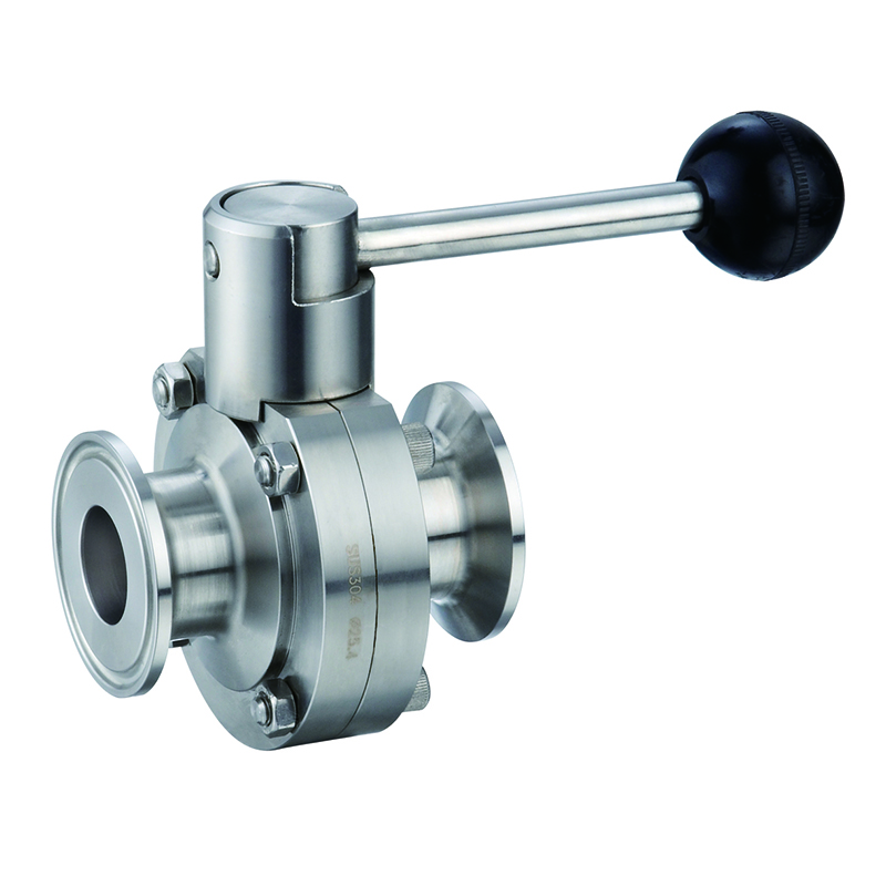 Manual quick installation butterfly valve