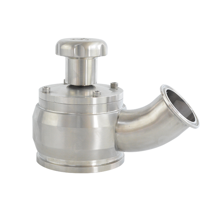Manual aseptic tank bottom valve