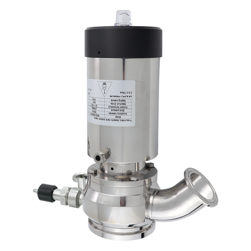Pneumatic sterile tank bottom valve+manual sterile sampling valve