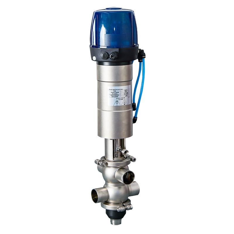 Double seat anti mixing valve